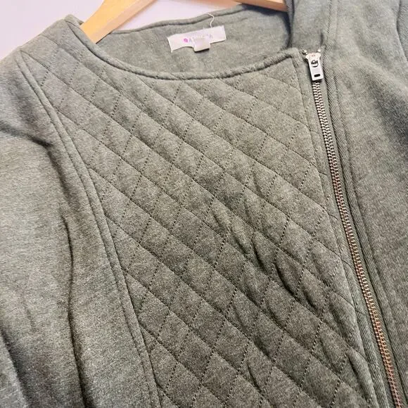 Athleta Belvedere Quilted Full Zip Cardigan Jacket Size XS - Picture 4 of 10